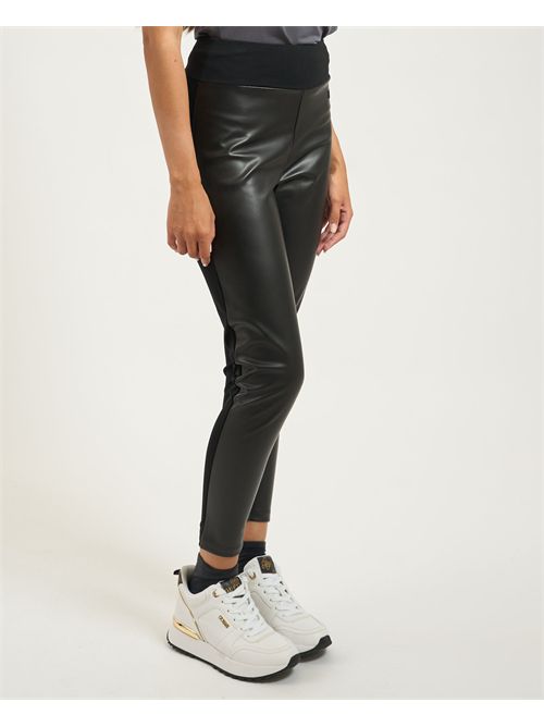 Leggings donna EA7 in tessuto effetto pelle EMPORIO ARMANI EA7 | 7W000452-AF16010UC001
